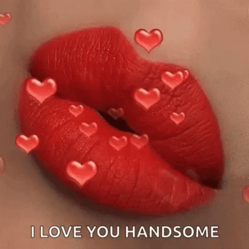 Love You Handsome Kiss GIF