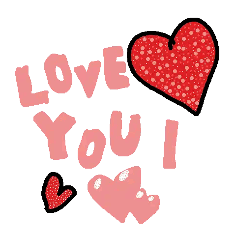 Love You I Drawing With Hearts