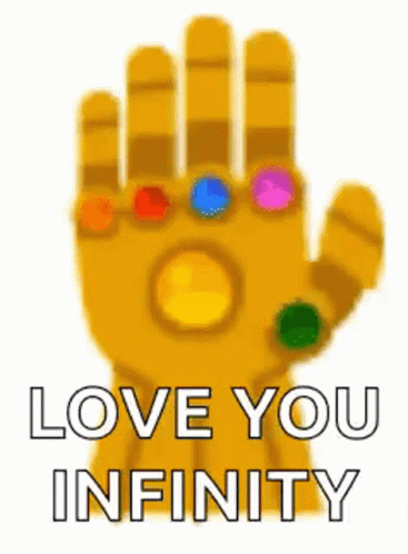 Love You Infinity Thanos Snap GIF