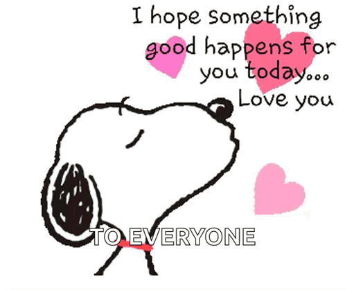 Love You Snoopy Saturday GIF