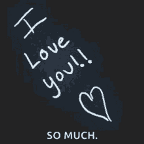 Love You So Much Typing Text GIF