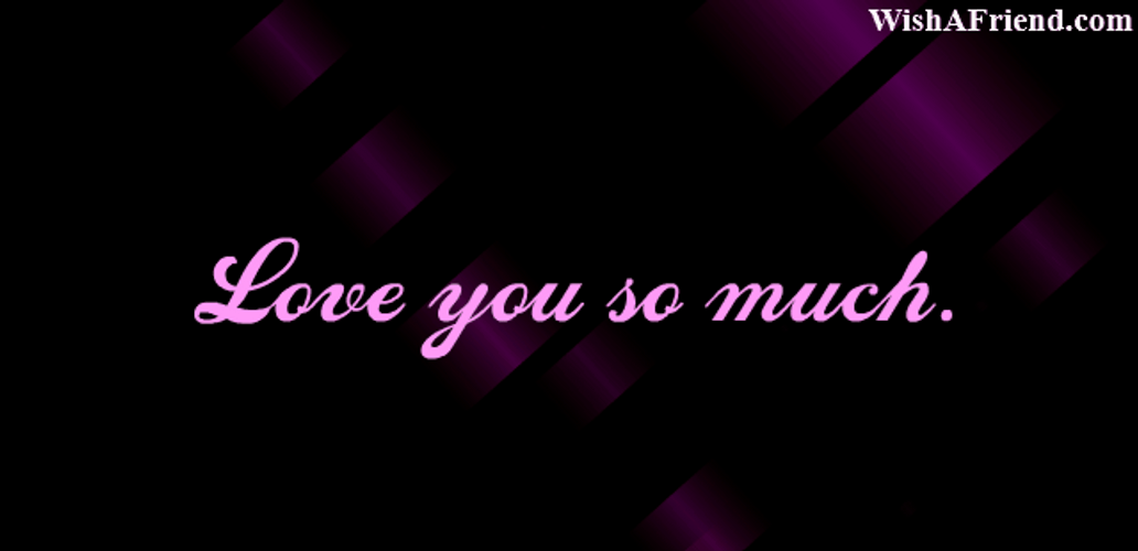 Love You So Much Violet Background GIF
