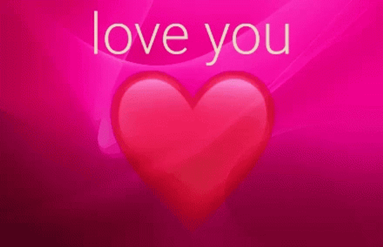 Love You So Much Zooming Text GIF