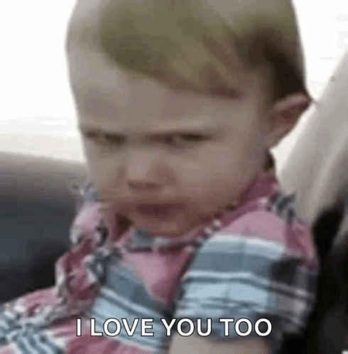 Love You Too Baby Tantrum GIF