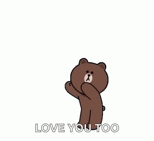 Love You Too Teddy GIF