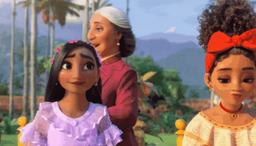 Lovely Isabela Madrigal Happy Responses Encanto GIF