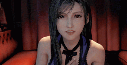 Lovely Tifa Talking GIF