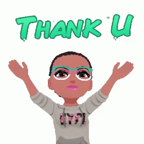 Lovely Woman Animated Thank You