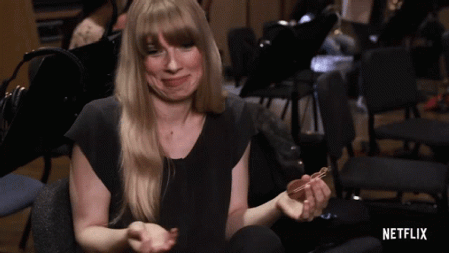 Lovely Woman Worlds Smallest Violin GIF