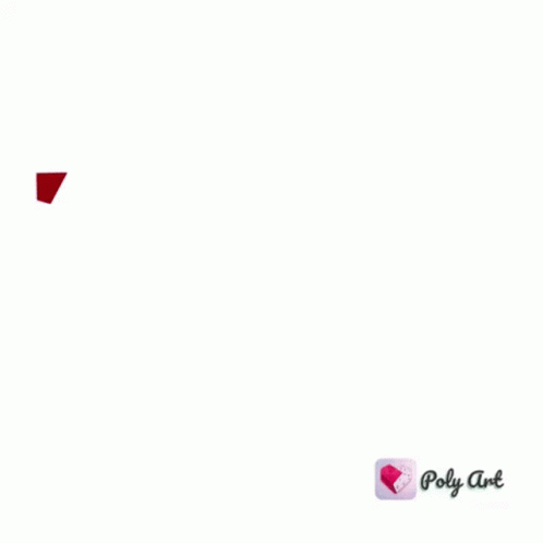 Low Poly Parrot Saying Poly Art GIF