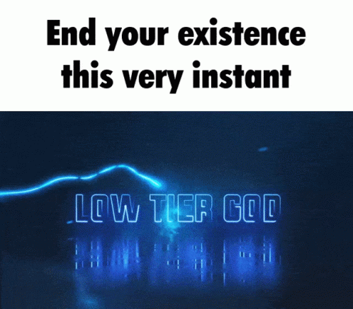 Low Tier God Blue Lights GIF