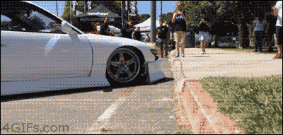 Lowrider Car Bumper Issue GIF