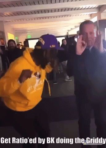 Lsu Football Dancing With Coach GIF