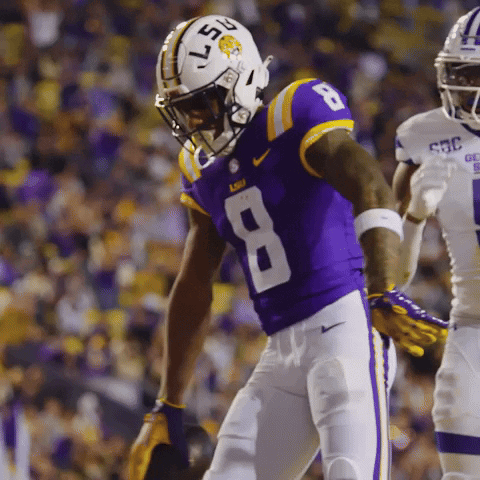 Lsu Football Dibbling Like Basketball GIF