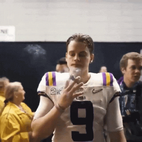 Lsu Football Joe Burrow Cigar GIF