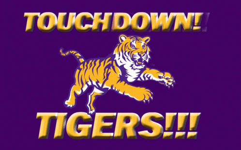 Lsu Football Touchdown Tigers GIF
