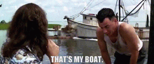 Lt Dan And Forrest Gump Found The Boat GIF
