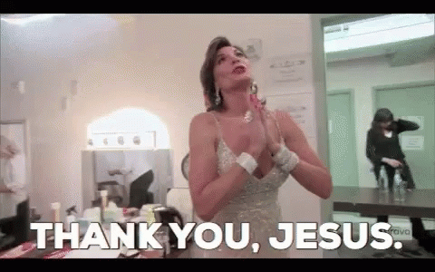 Luann Delesseps Praying Thank You Jesus GIF