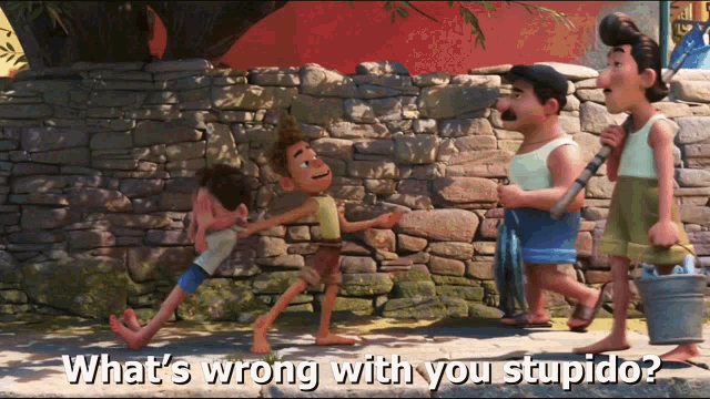 Luca Bullied By Alberto GIF