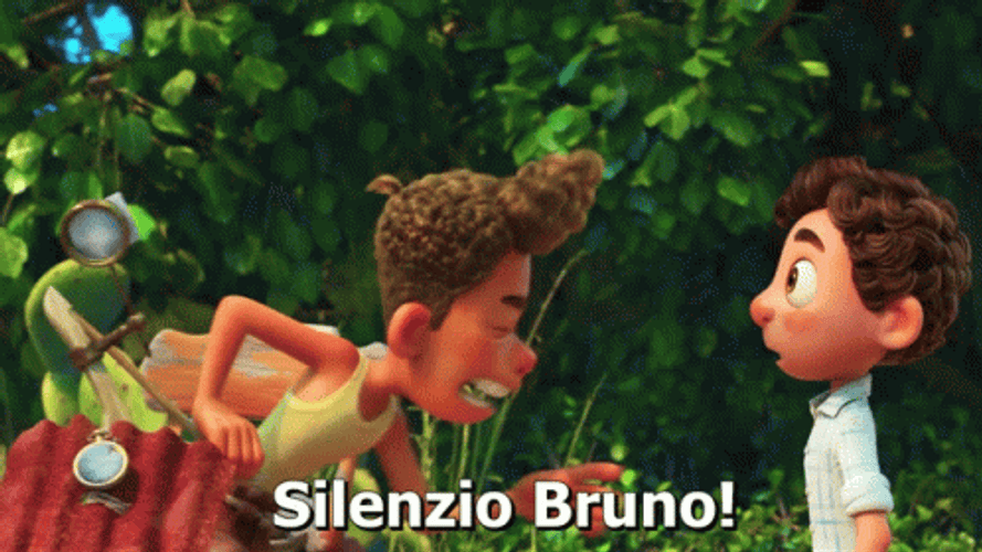 Luca Saying Silence Bruno Encanto GIF