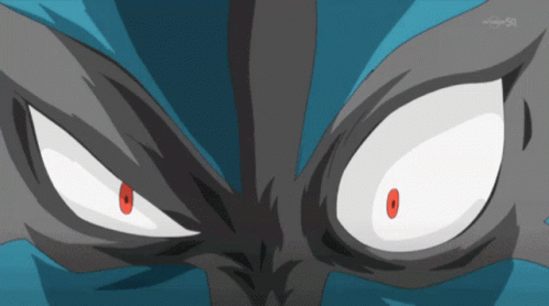 Lucario Enraged Angry Shout GIF