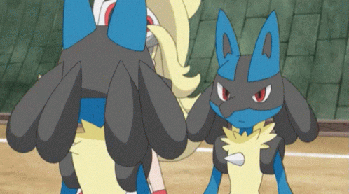 Lucario Meets Another Lucario GIF