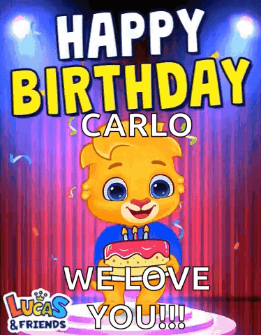 Lucas And Friends Greeting Card For Carlo GIF