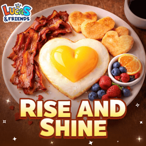 Lucas And Friends Heart Shaped Fried Egg GIF