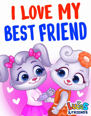 Lucas and Friends Poster with Two Rabbits