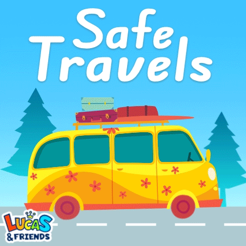 Lucas and Friends Poster with Yellow Van
