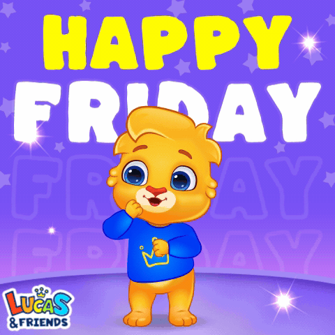 Lucas and Friends Teddy Bear Happy Friday