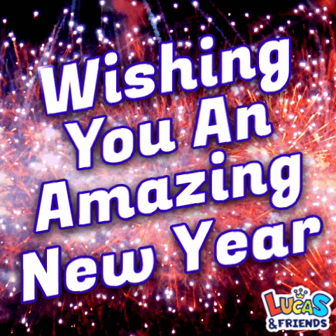 Lucas And Friends Wishing Happy New Year GIF