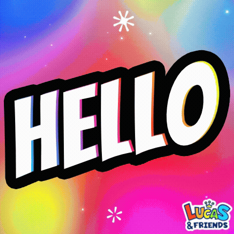 Lucas & Friends Logo Saying Hello