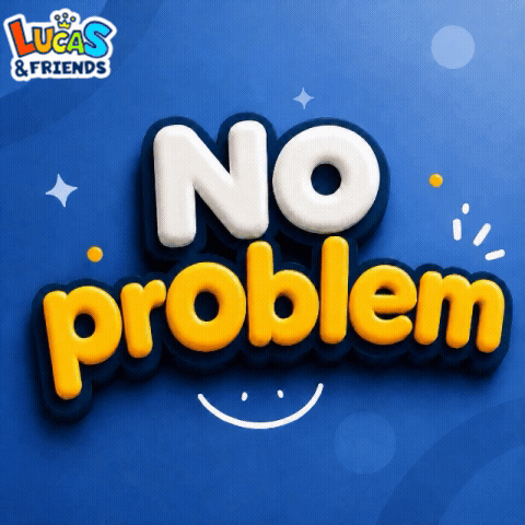 Lucas & Friends No Problem Yellow Letters