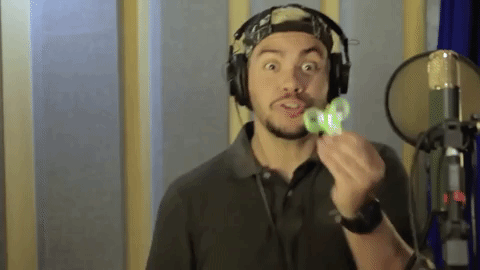 Lucas Neto Playing Fidget Spinner GIF