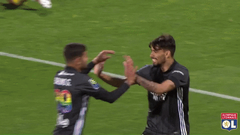 Lucas Paqueta Hugging Teammates GIF
