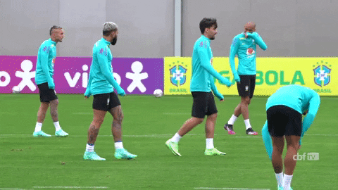 Lucas Paqueta With His Teammates GIF