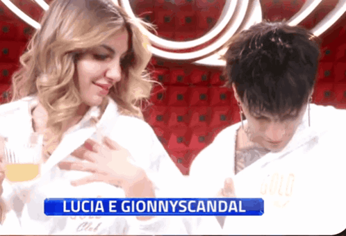 Lucia E Gionnyscandal Written on Blue Banner