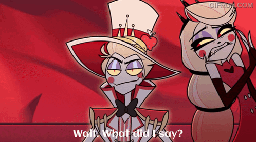 Lucifer Hazbin Hotel Asking What Did They Say GIF