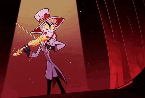 Lucifer Hazbin Hotel Playing The Violin GIF
