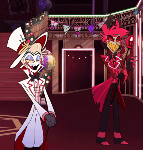 Lucifer Hazbin Hotel Talking To Alastor GIF