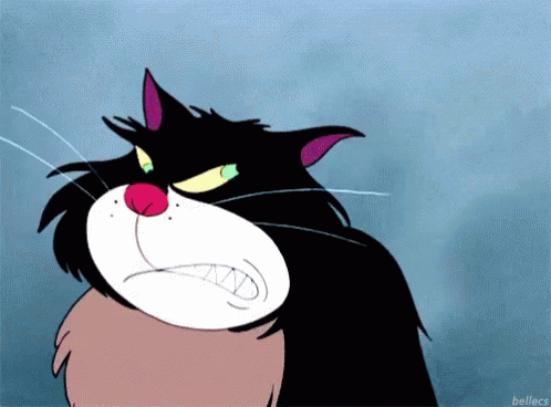 Lucifer The Cat From The Series Cinderella Plotting Face GIF