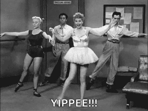 Lucille Ball Dancing Yipee GIF