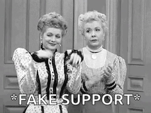 Lucille Ball Fake Support GIF