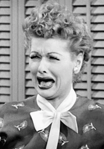 Lucille Ball Funny Sobbing GIF