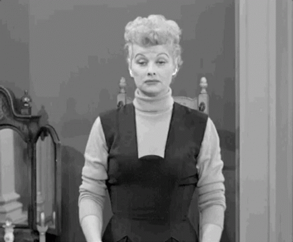 Lucille Ball Shoulder Shrug GIF