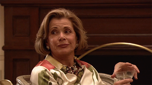 Lucille Bluth Roll Eyes Buster Copycat GIF