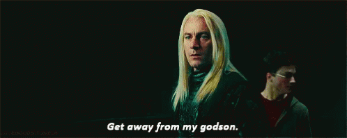 Lucius Malfoy Get Away From My Godson GIF