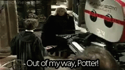 Lucius Malfoy Out Of My Way Potter GIF