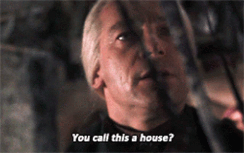 Lucius Malfoy You Call This A House GIF